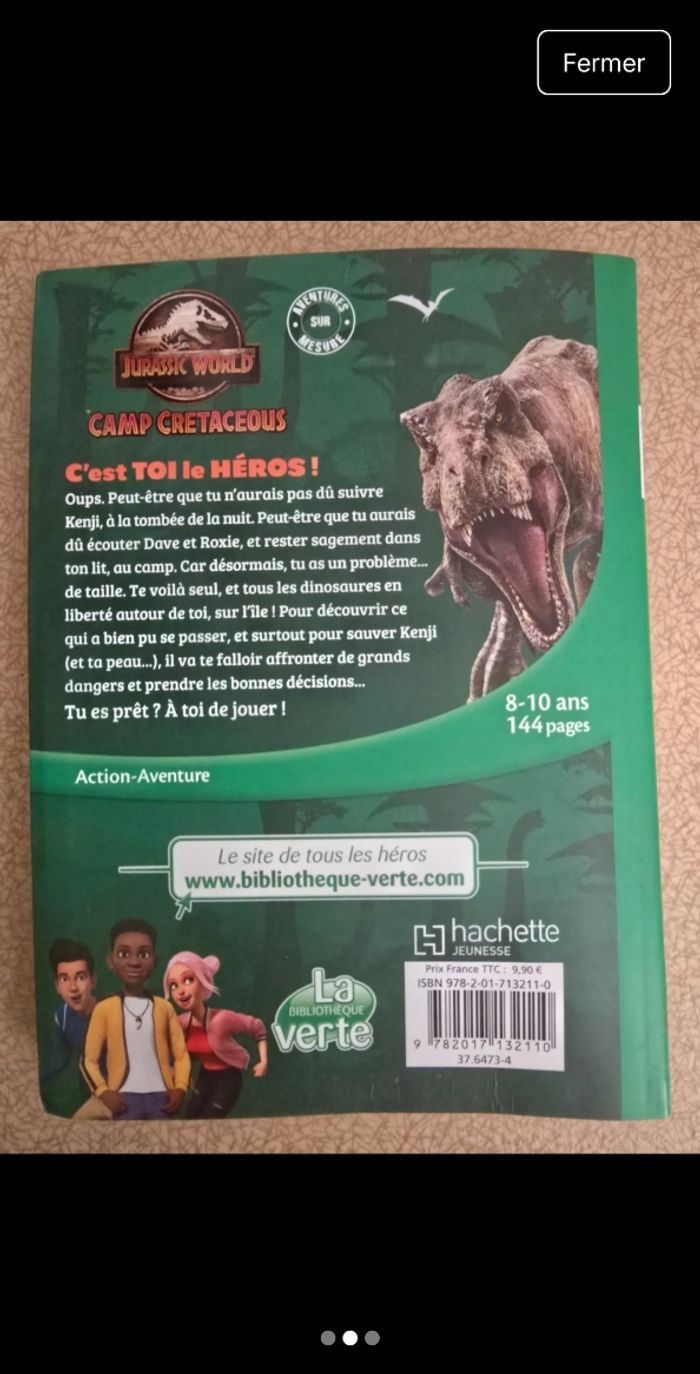 Jurassic World Camp Crétacé – Livre interactif "C’est toi le héros" - photo numéro 2