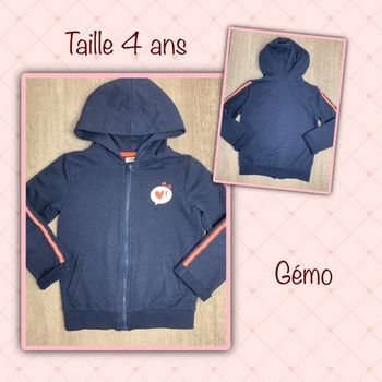 Veste de sport zippé - taille 4 ans