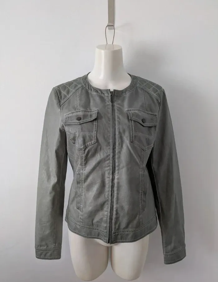 Veste zippée vert/gris - Bonobo - taille M