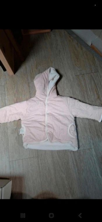 Veste polaire réversible Kitchoun 6mois 67cm 👻