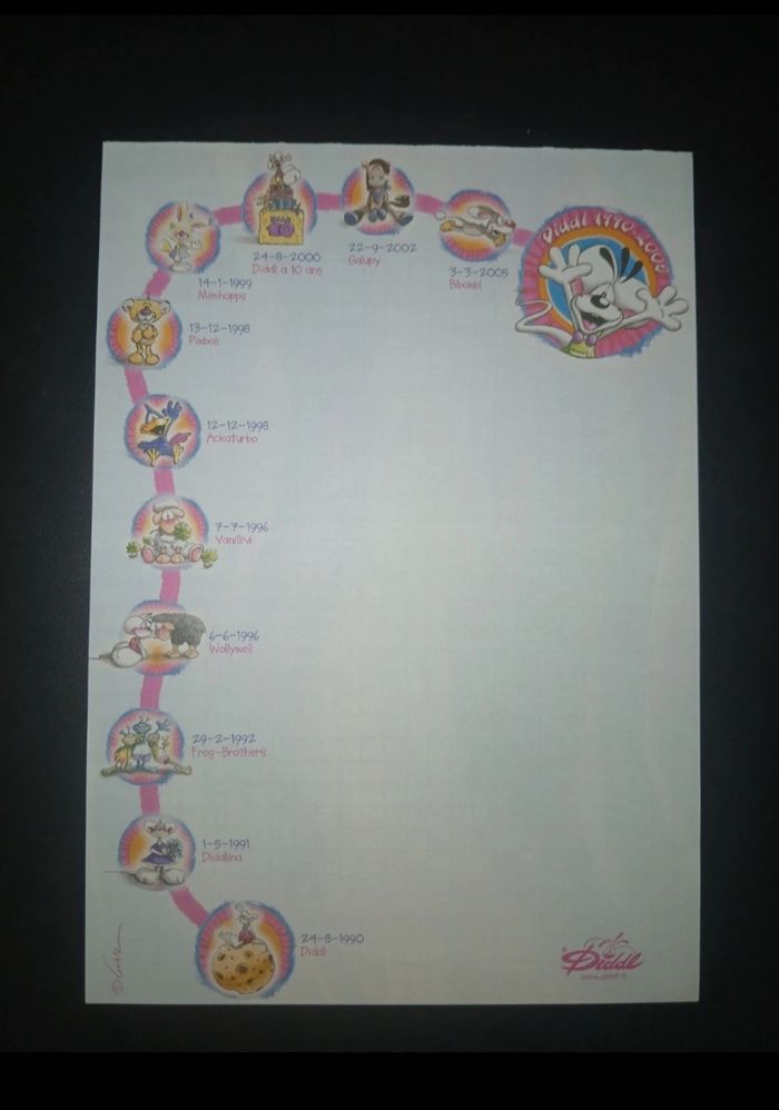 Diddl - Feuille A5 neuve - 0,40€