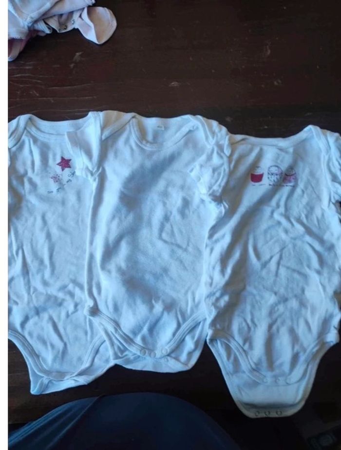 Lot de 3 body manche courtes
