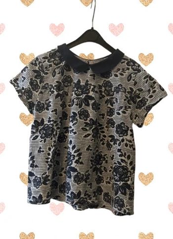 T-shirt blouse Col Claudine 10 ans - Monoprix Teens