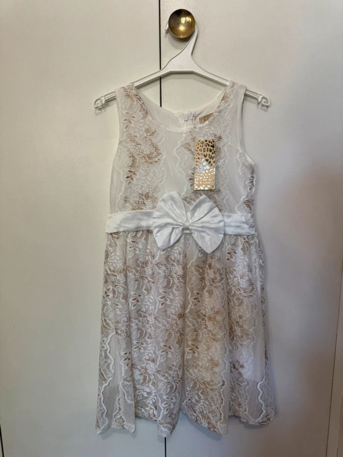 Robe écrue a dentelle - photo numéro 4