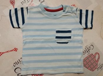 Tee-shirt rayé bleu