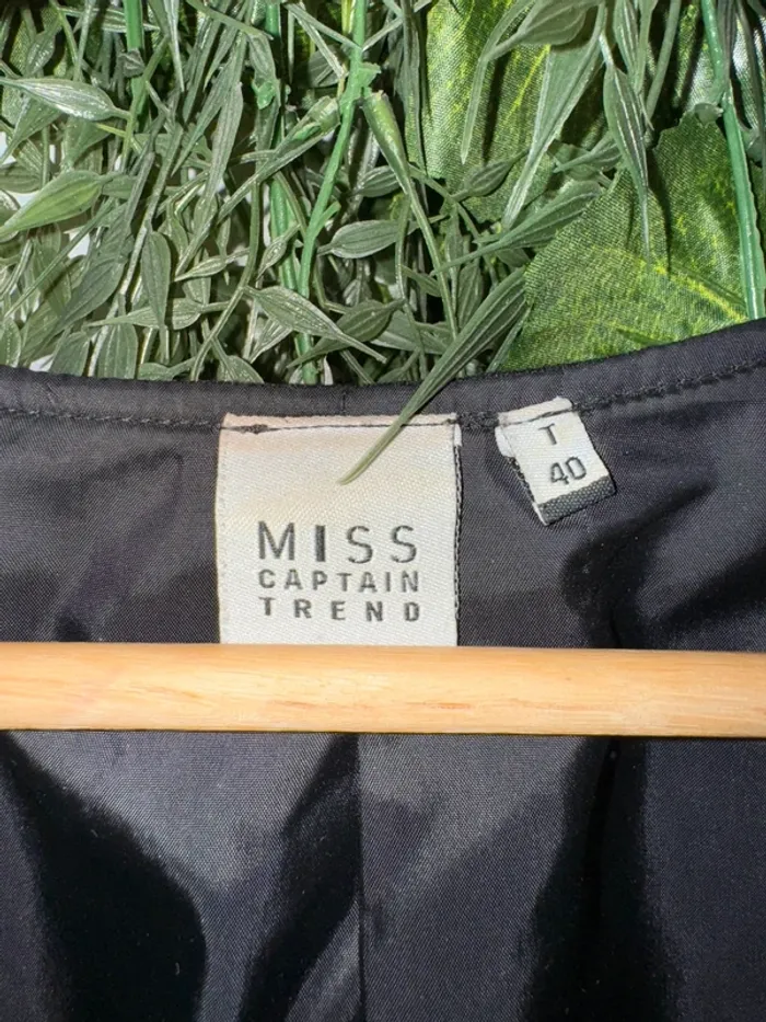 veste blazer fermeture zip ~ miss captain trend - taille 40 - photo numéro 2