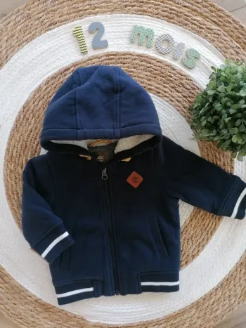 Gilet/Blouson épais bleu marine - Timberland - 12 mois