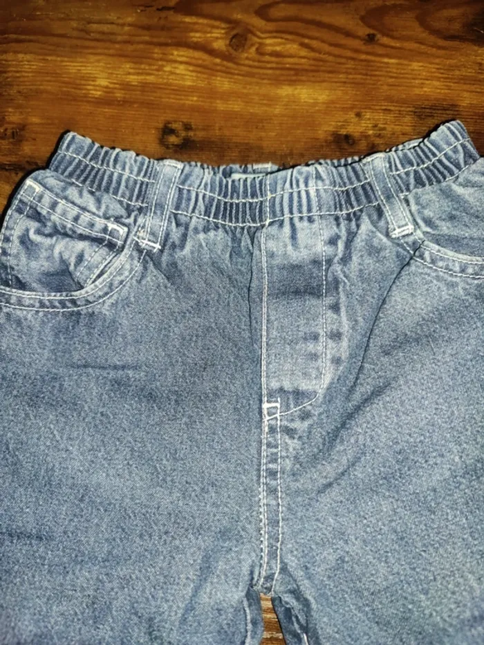 Pantalon jean fourré/ a élastique - photo numéro 3