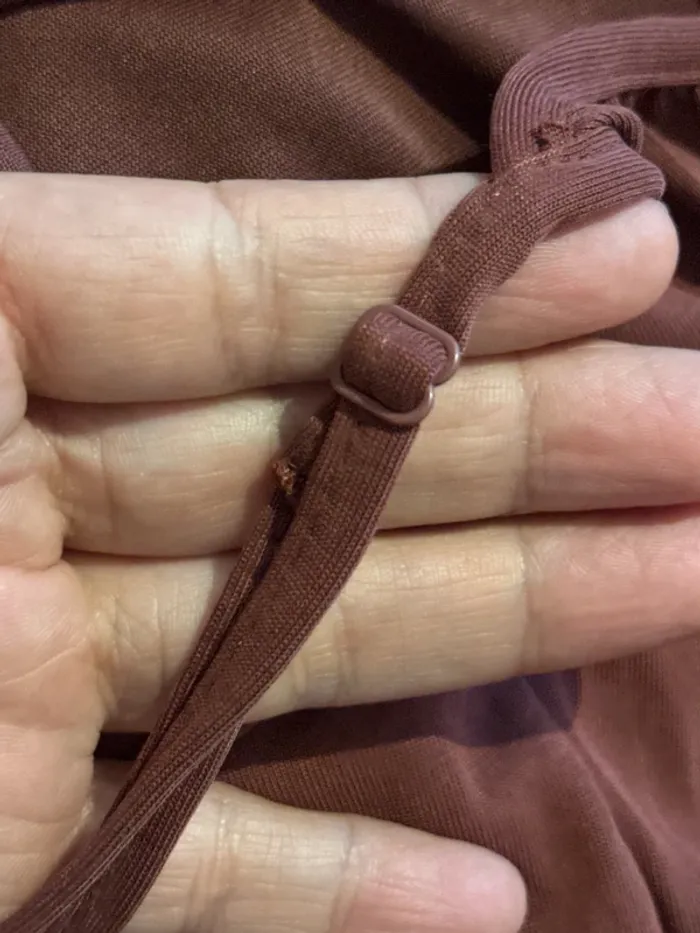 Top très léger fluide vero moda taille s marron - photo numéro 6