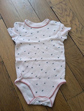Body manches courtes fille 24 mois