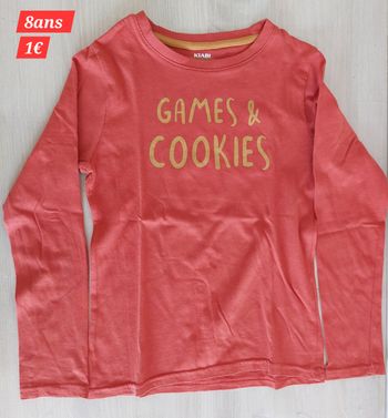 T-shirt Games&Cookies garçon 8ans