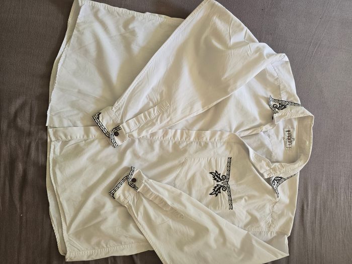 Chemisier brodé 🍒vintage 70 Nogaret🍒taille 42/44 - photo numéro 10