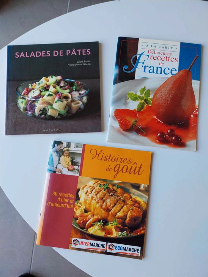 Lot 3 livres de cuisine