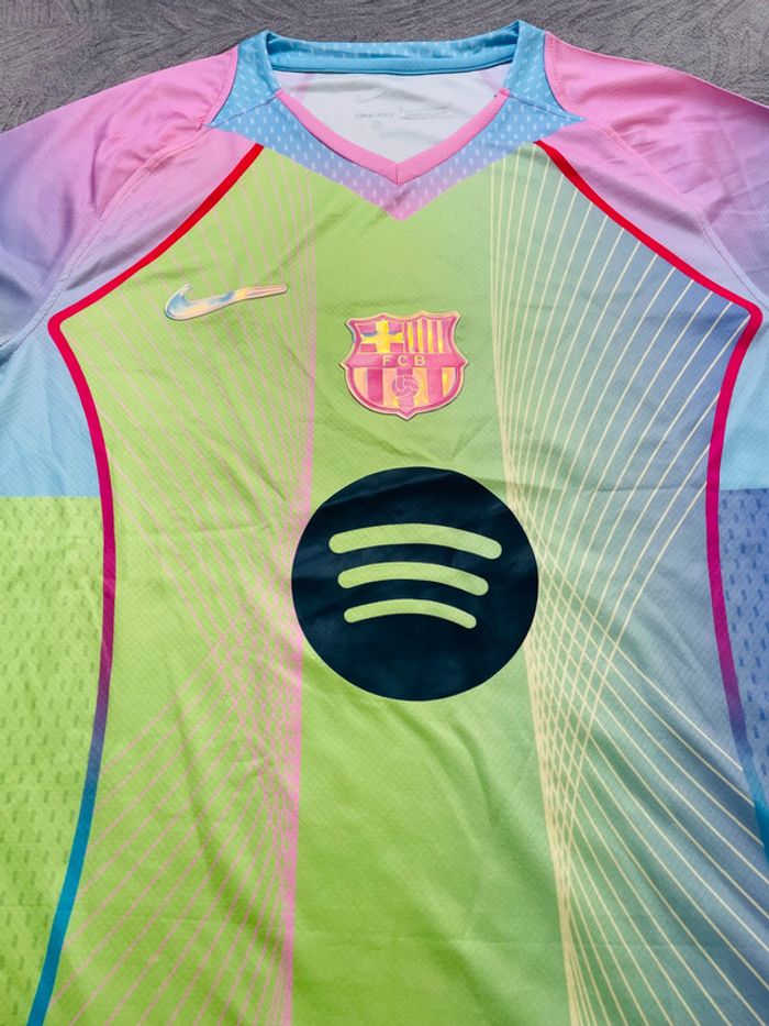 Maillot concept foot Barça vert taille S - photo numéro 4