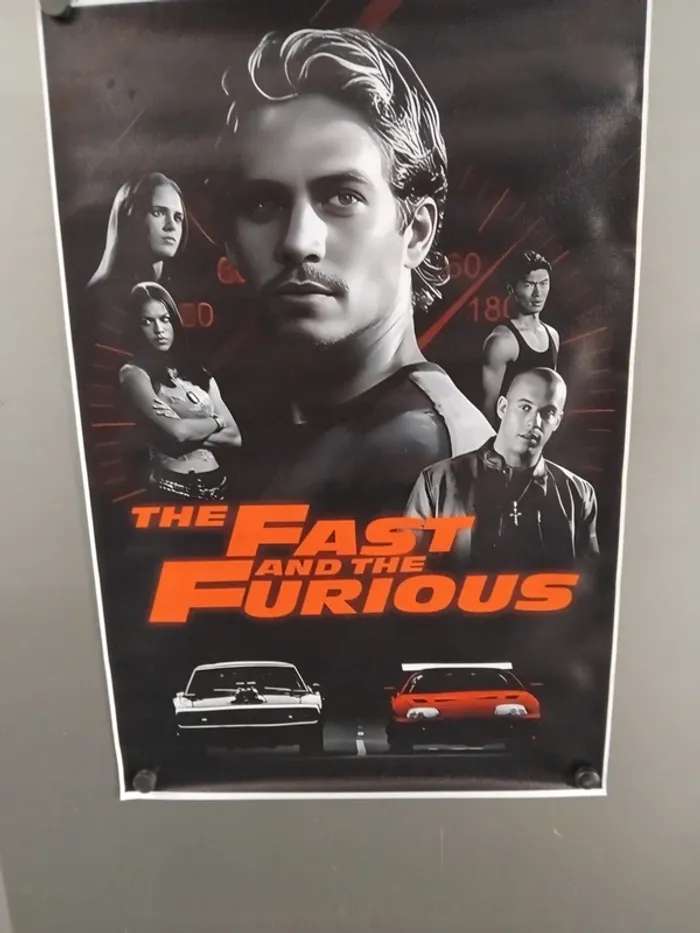 Affiche de film Fast and Furious sur toile