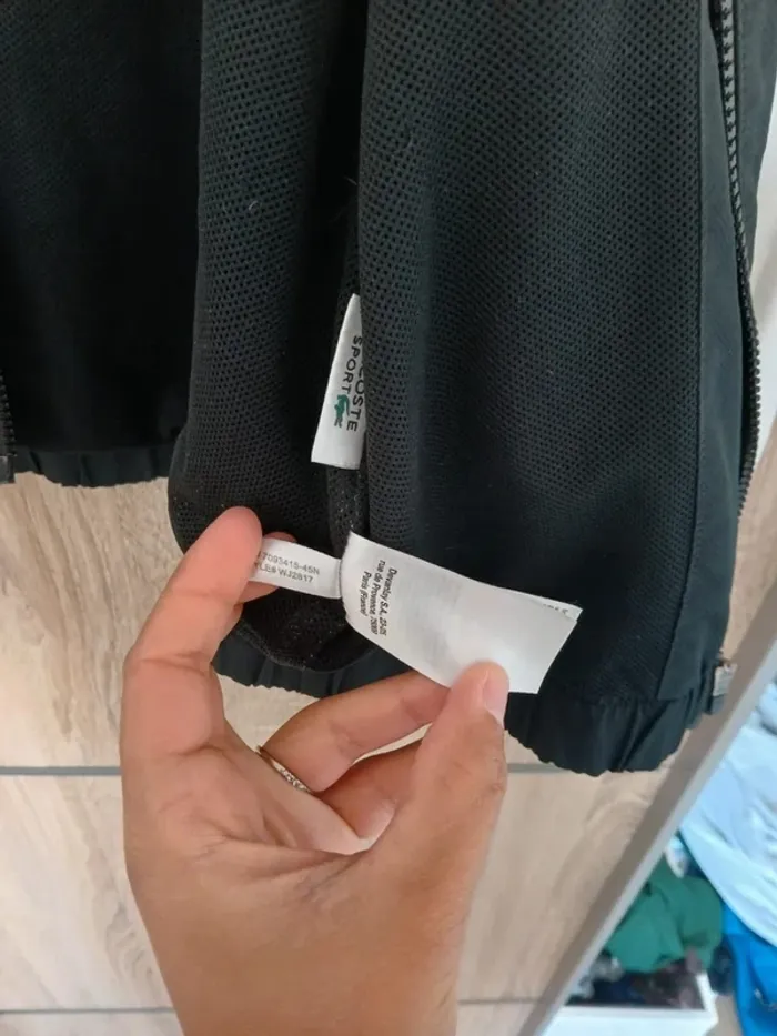Veste lacoste sport S noir et blanc - photo numéro 4