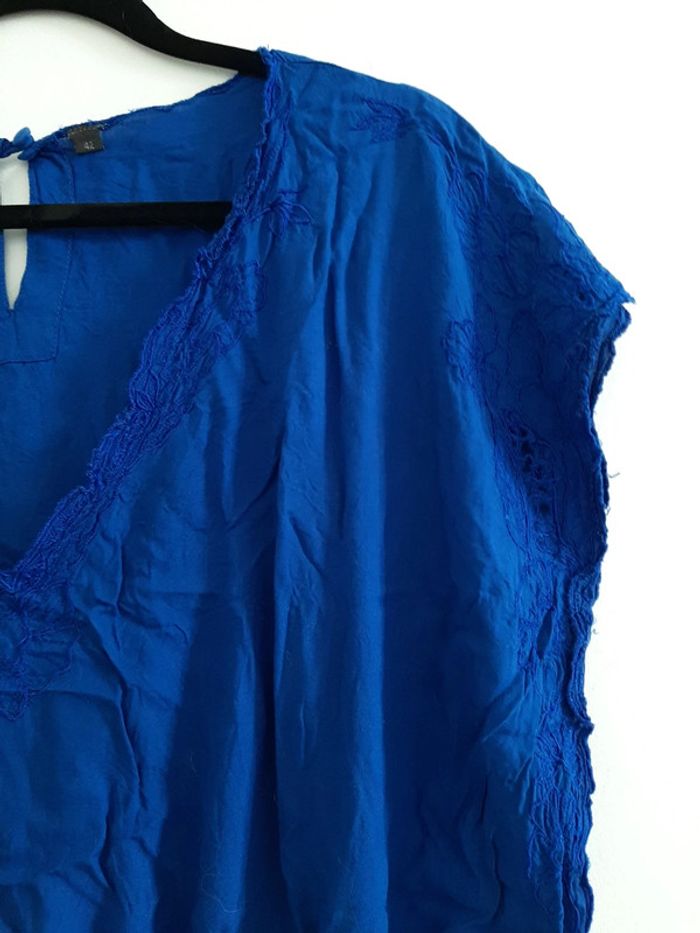 T-shirt bleu sans manches T42 - photo numéro 2
