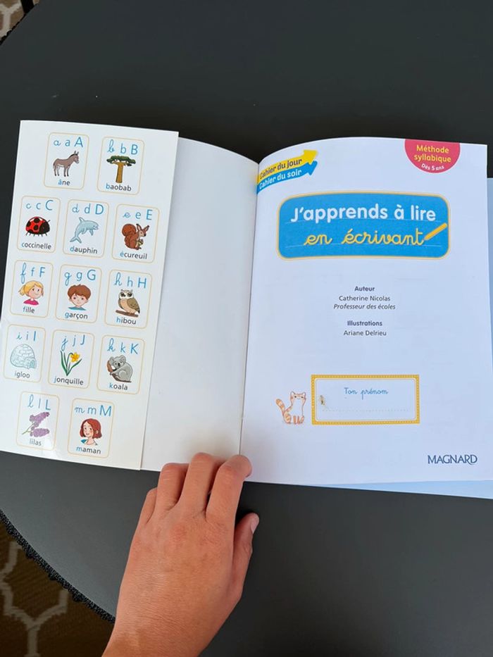 Lot livre apprend à écrire et jeu de questions de poche - photo numéro 3