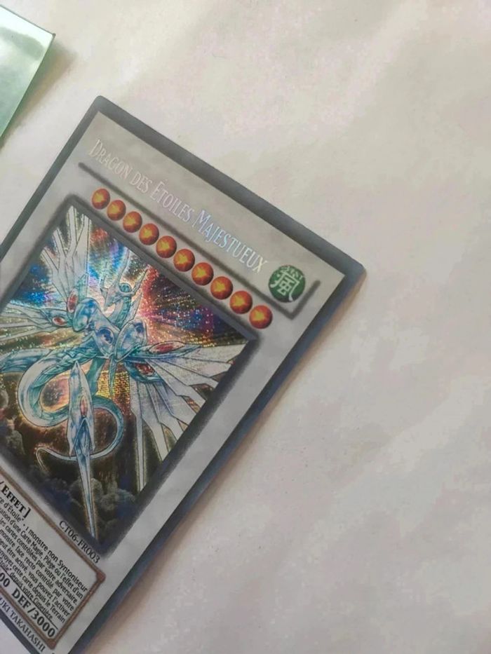 Carte Yu-Gi-Oh! Dragon des étoiles majestueux édition limitée ct06-fr003 - photo numéro 5