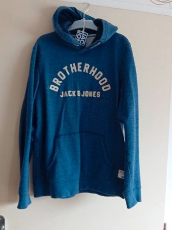 Pull à capuche bleu Jack&Jones neuf