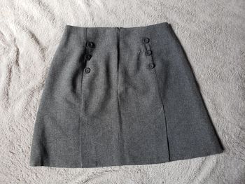 Jupe gris chiné taille 36