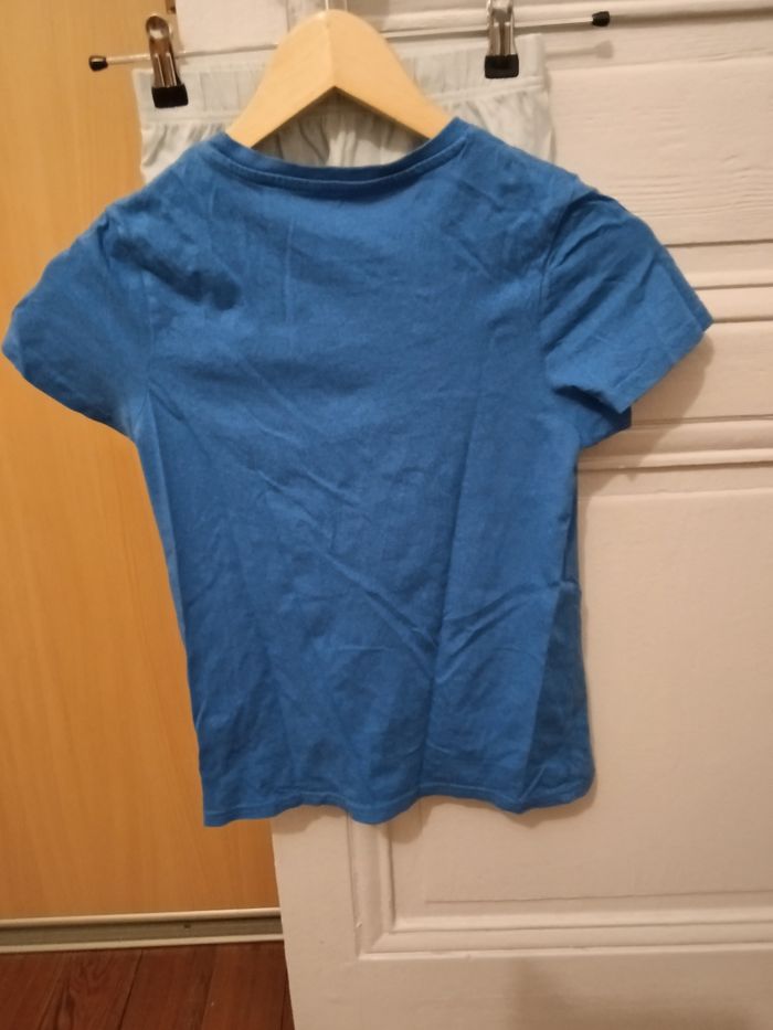 Pyjashort Kiabi bleu et bleu clair - photo numéro 3