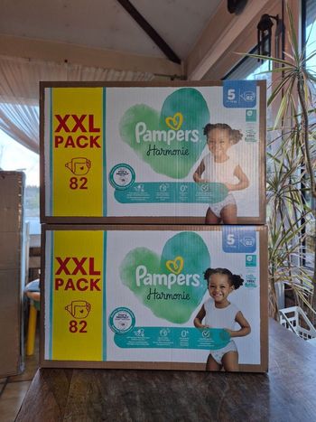 Couche taille 5 Pampers Harmonie : 164 couches