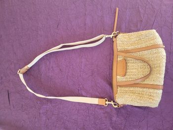 Sac Lancaster en raphia et cuir