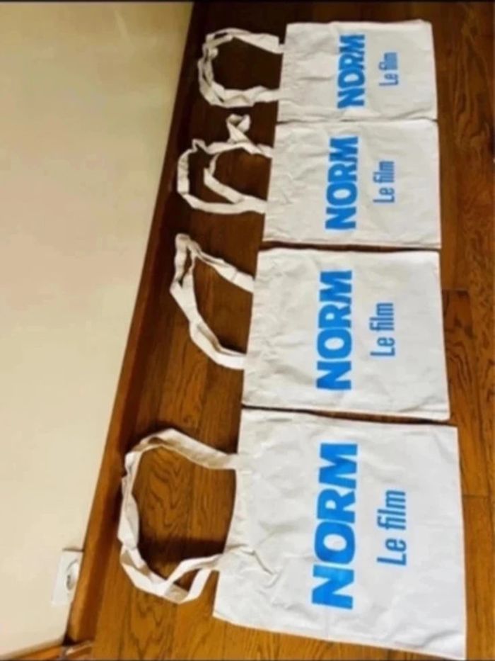 Lot 4 tote bag en 100% coton bio neuf - photo numéro 3