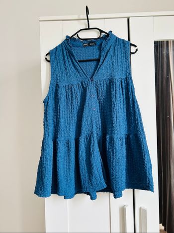 Blouse sans manches marine Pull & Bear Tailles M-L