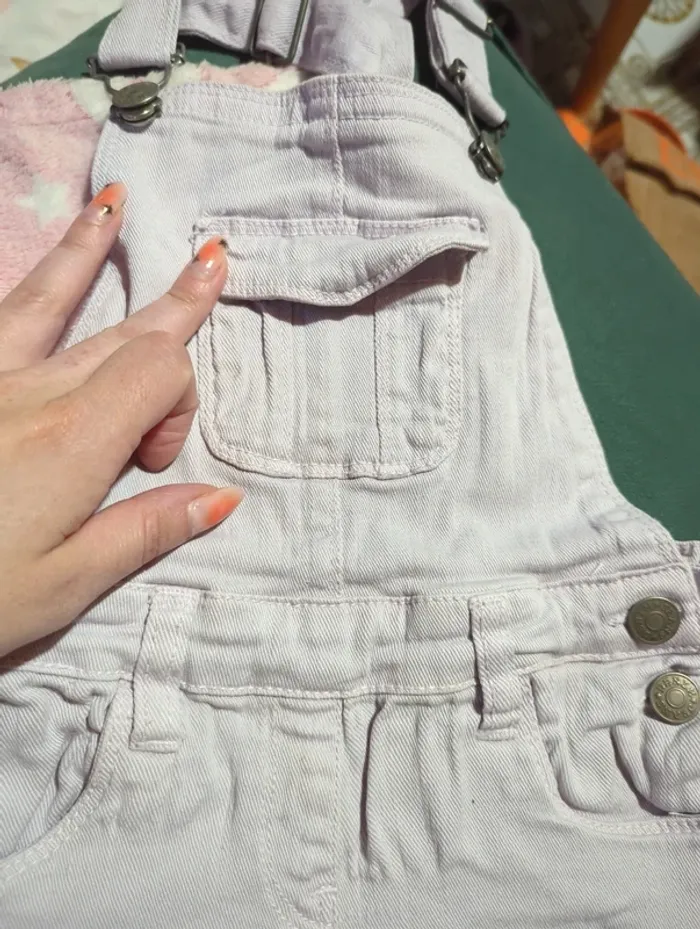 Salopette short lila - photo numéro 4