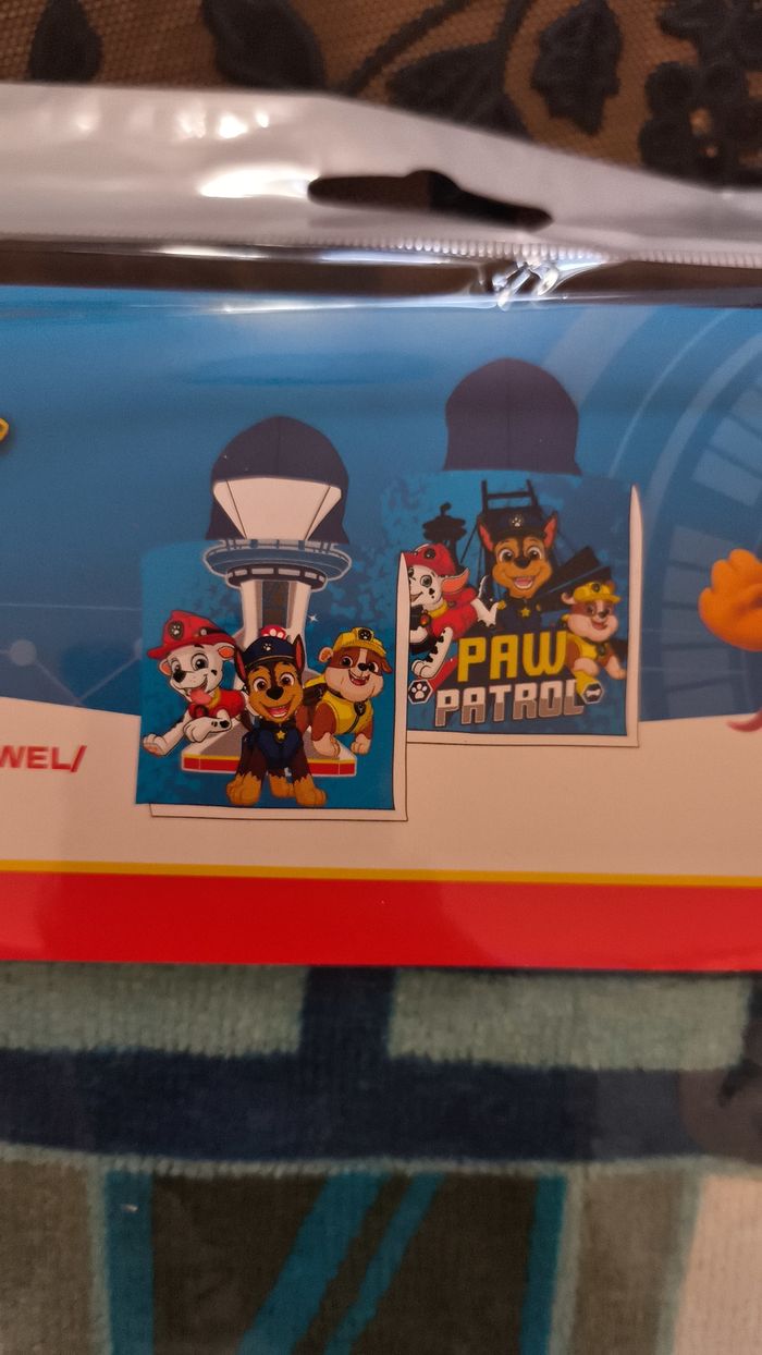 Poncho de bain Paw Patrol à capuche en coton - photo numéro 4
