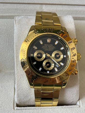 Chronographe doré 
