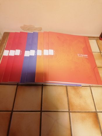 Lot cahiers calligraphe 24x32