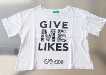 Croc top Benetton 8/9 ans