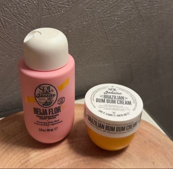 mini gel douche / mini crème sol de janeiro