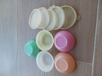 lot de 5 ramequins pastel avec leur couvercle Tupperware