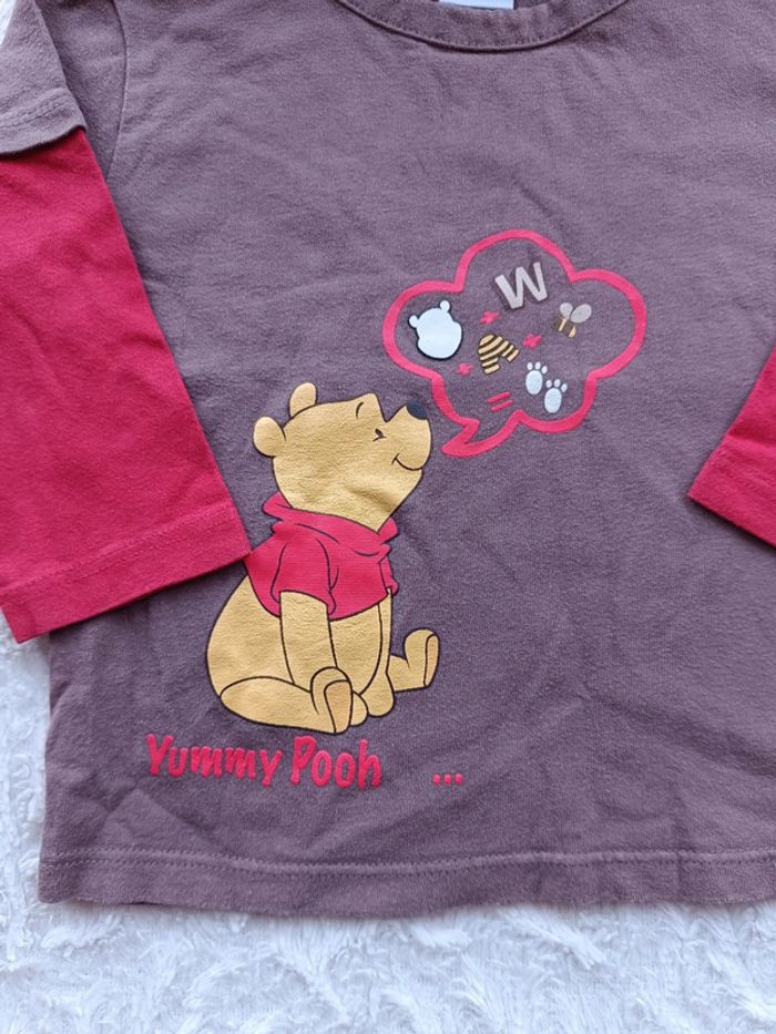 Tee shirt chemise manches longues Garçon 18 mois Winnie l'ourson Disney 100% coton - photo numéro 4