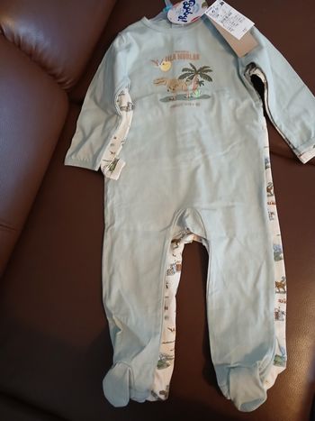 lot 2 pyjamas garcon en coton dinosaure universal baby 73/76 cm 12 mois