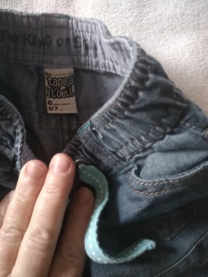 Pantalon Jean Garçon 6 Mois - photo numéro 3