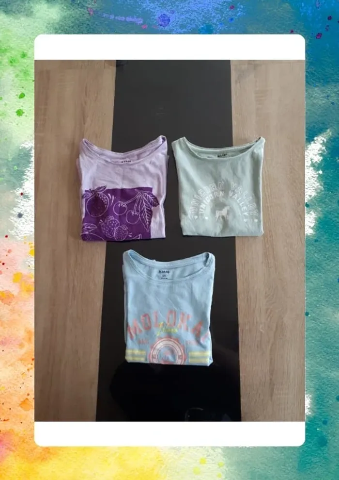 Lot 3 tshirts 6 ans
