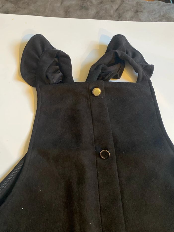 robe en velours, noir pour enfants, filles, hiver - photo numéro 2