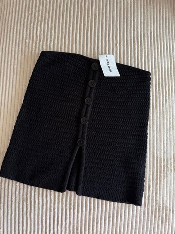 Top en mailles noir