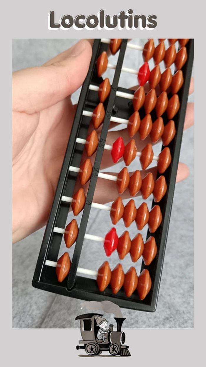 🚂 Boulier japonais ▪ type soroban en plastique - photo numéro 5
