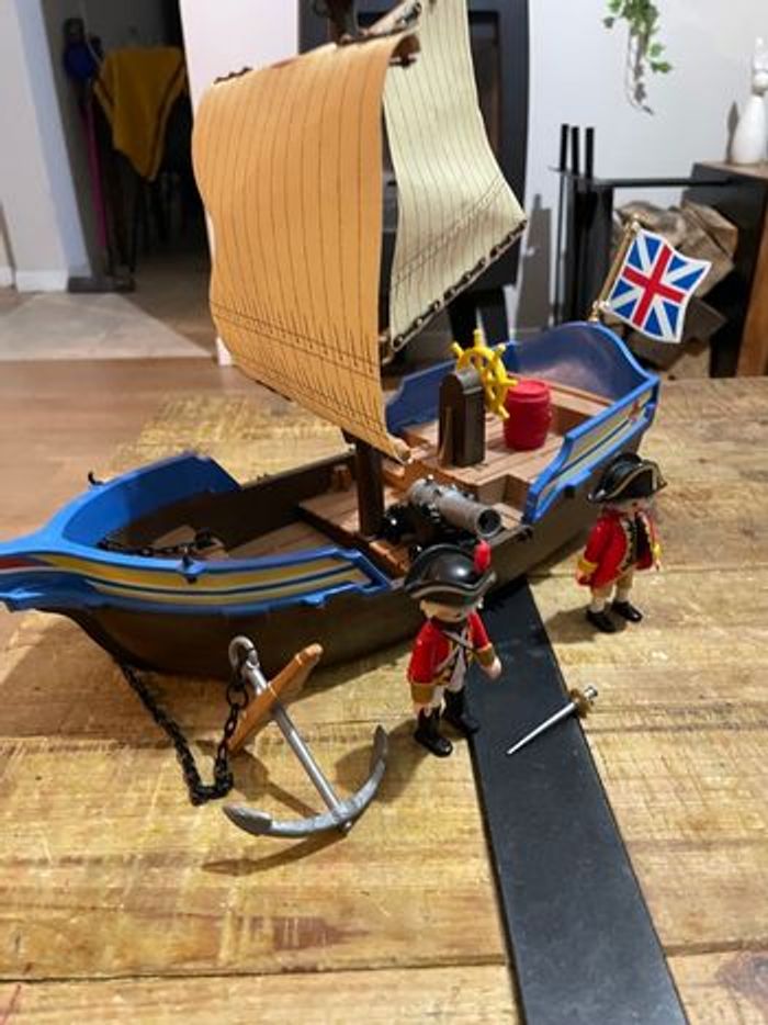 Playmobil rare bateau de soldats 5140 - photo numéro 3