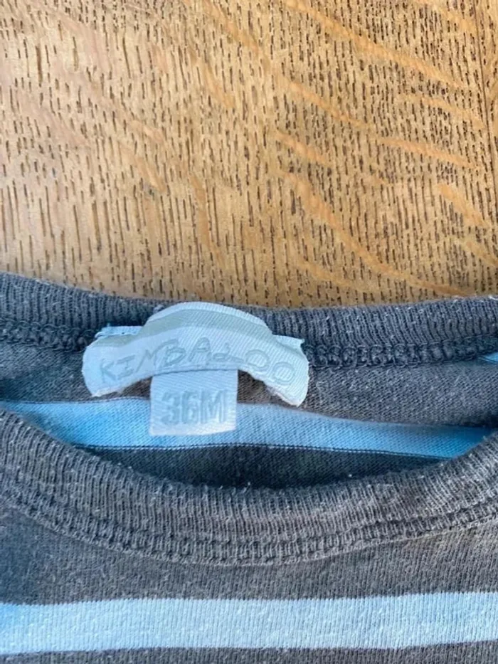 Marinière bleu et marron 3ans Kimbaloo - photo numéro 3