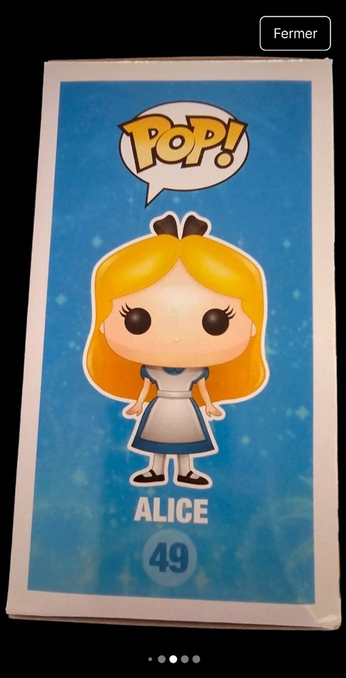 Funko pop 49 Alice au pays des merveilles Disney - photo numéro 4