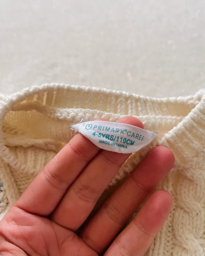 Pull en maille torsadé avec fleurs brodées 4/5 ans - Primark - photo numéro 5