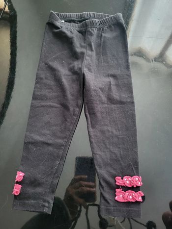 Leggings noir 2 ans