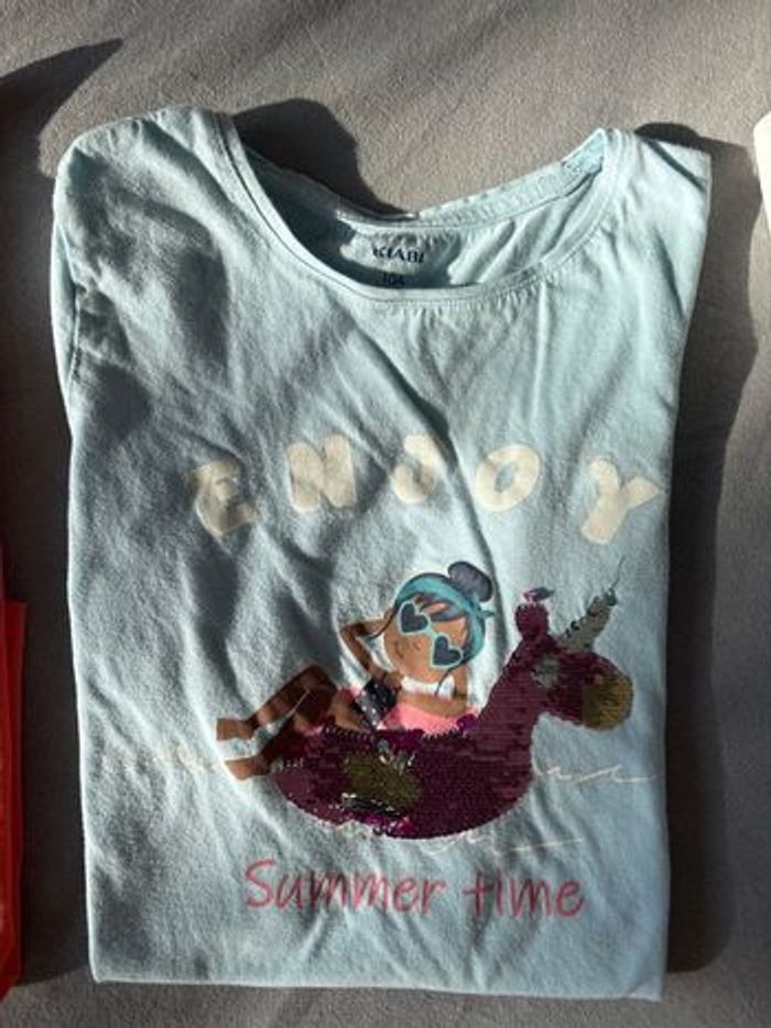 Lot de 6 t-shirt filles Kiabi 10 ans - photo numéro 3